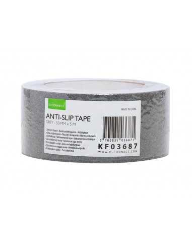Cinta antideslizante q-connect gris 5mt x 50 mm