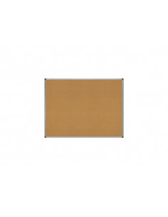Pizarra corcho rocada marco aluminio con cantoneras 90x120 cm