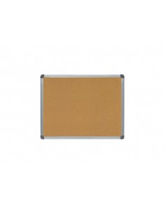Pizarra corcho rocada marco aluminio con cantoneras 45x60 cm
