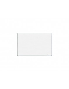 Pizarra blanca rocada lacada magnetica marco aluminio con cantoneras 120x180 cm