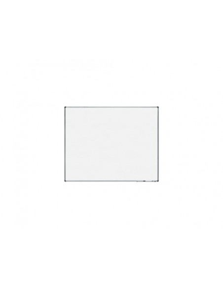Pizarra blanca rocada lacada magnetica marco aluminio con cantoneras 120x150 cm