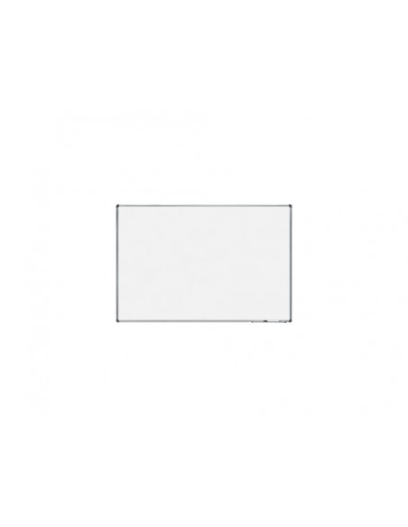 Pizarra blanca rocada lacada magnetica marco aluminio con cantoneras 100x150 cm
