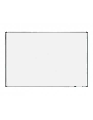 Pizarra blanca rocada lacada magnetica marco aluminio con cantoneras 100x150 cm