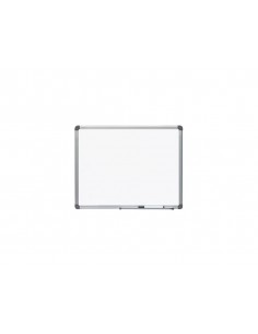 Pizarra blanca rocada lacada magnetica marco aluminio con cantoneras 45x60 cm