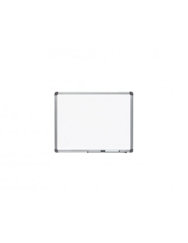 Pizarra blanca rocada lacada magnetica marco aluminio con cantoneras 45x60 cm