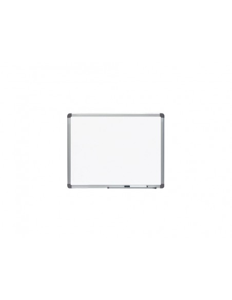 Pizarra blanca rocada lacada magnetica marco aluminio con cantoneras 45x60 cm