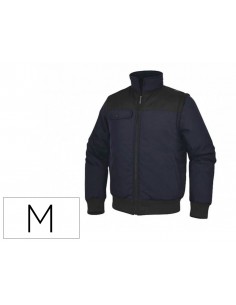Chaleco deltaplus multibolsillos con cremallera y mangas desmontables 80% poliester 20% algodon talla m