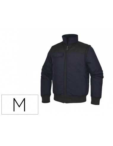 Chaleco deltaplus multibolsillos con cremallera y mangas desmontables 80% poliester 20% algodon talla m