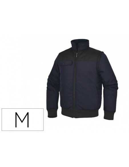 Chaleco deltaplus multibolsillos con cremallera y mangas desmontables 80% poliester 20% algodon talla m