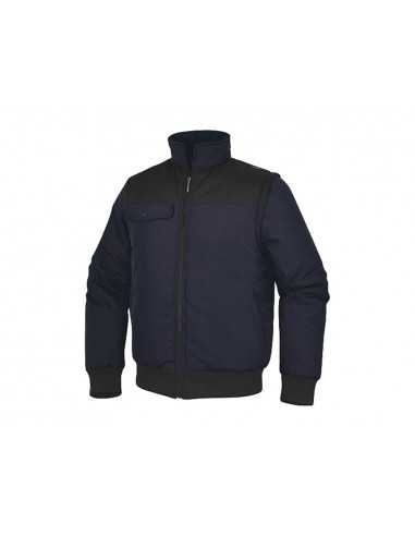 Chaleco deltaplus multibolsillos con cremallera y mangas desmontables 80% poliester 20% algodon talla l