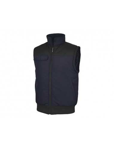 Chaleco deltaplus multibolsillos con cremallera y mangas desmontables 80% poliester 20% algodon talla l