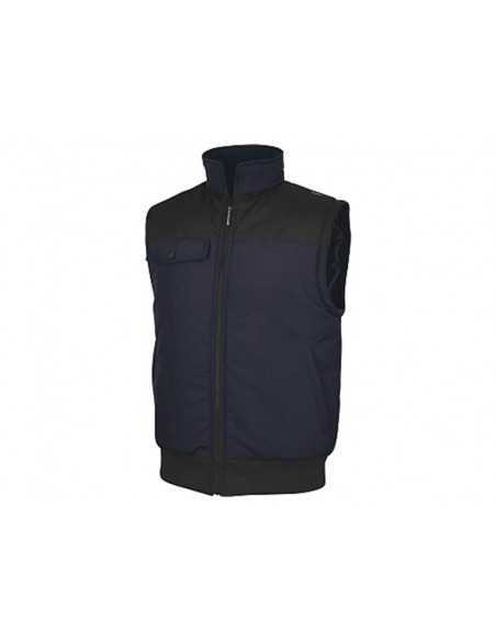Chaleco deltaplus multibolsillos con cremallera y mangas desmontables 80% poliester 20% algodon talla l