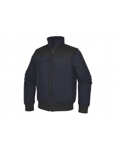 Chaleco deltaplus multibolsillos con cremallera y mangas desmontables 80% poliester 20% algodon talla