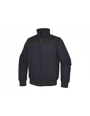 Chaleco deltaplus multibolsillos con cremallera y mangas desmontables 80% poliester 20% algodon talla