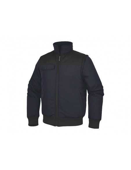 Chaleco deltaplus multibolsillos con cremallera y mangas desmontables 80% poliester 20% algodon talla