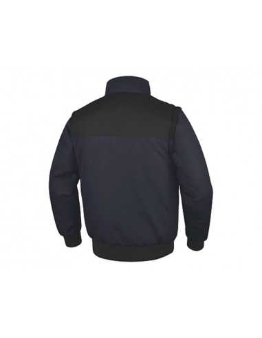 Chaleco deltaplus multibolsillos con cremallera y mangas desmontables 80% poliester 20% algodon talla