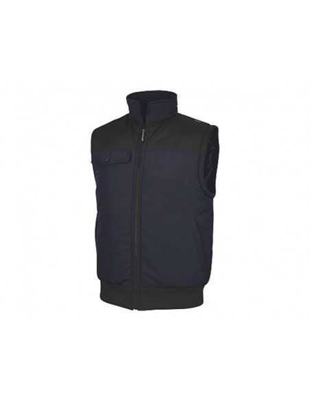 Chaleco deltaplus multibolsillos con cremallera y mangas desmontables 80% poliester 20% algodon talla