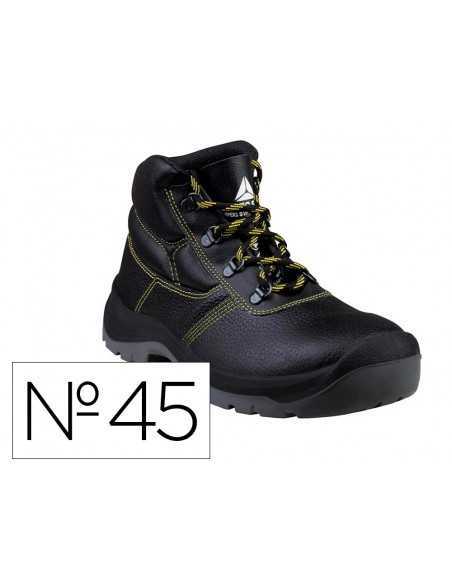 Botas deltaplus de seguridad piel crupon pigmentada suela pu bi-densidad color negro talla 45