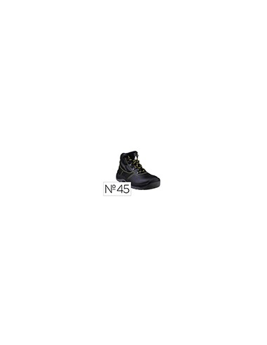 Botas deltaplus de seguridad piel crupon pigmentada suela pu bi-densidad color negro talla 45