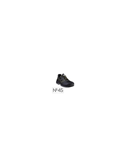 Zapatos de seguridad deltaplus piel crupon pigmentada suela pu bi densidad color negro talla 45