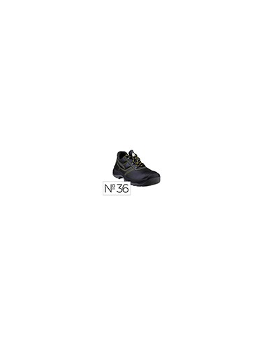 Zapatos de seguridad deltaplus piel crupon pigmentada suela pu bi densidad color negro talla 36