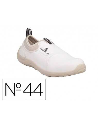 Zapatos de seguridad deltaplus microfibra pu suela pu mono-densidad color blanco talla 44