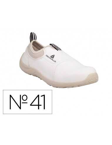 Zapatos de seguridad deltaplus microfibra pu suela pu mono-densidad color blanco talla 41