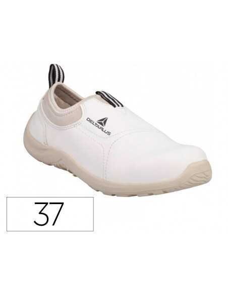 Zapatos de seguridad deltaplus microfibra pu suela pu mono-densidad color blanco talla 37