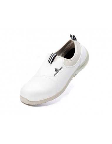 Zapatos de seguridad deltaplus microfibra pu suela pu mono-densidad color blanco talla 37