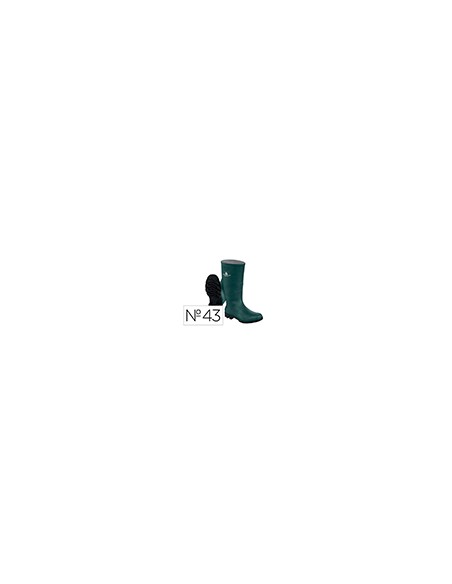 Botas deltaplus de seguridad stone pvc verde suela de tacos talla 43