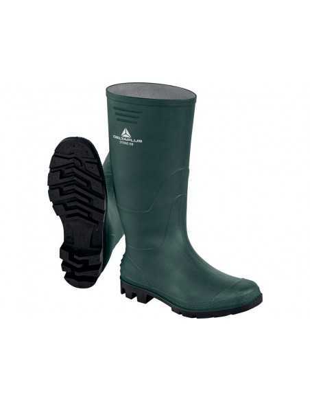 Botas deltaplus de seguridad stone pvc verde suela de tacos talla 38