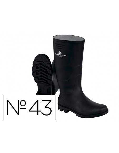 Botas deltaplus de seguridad stone pvc negro suela de tacos talla 43