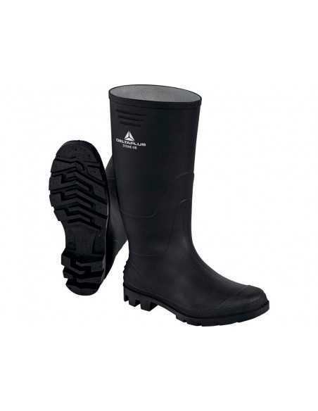 Botas deltaplus de seguridad stone pvc negro suela de tacos talla 42