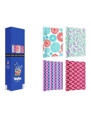Papel de regalo basika todo año rollo ancho 1 m longitud 3 m modelos surtidos gramaje 50 gr