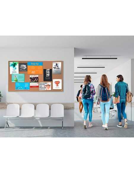 Tablero de anuncios nobo impression pro corcho formato panoramico 55/' 1220x690 mm