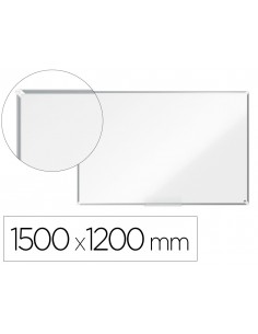Pizarra blanca nobo premium plus melamina 1500x1200 mm