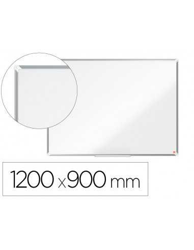 Pizarra blanca nobo premium plus acero lacado magnetica 1200x900 mm
