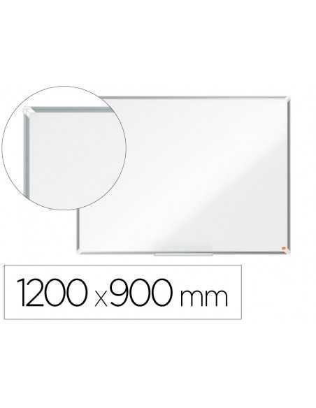 Pizarra blanca nobo premium plus acero lacado magnetica 1200x900 mm