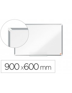 Pizarra blanca nobo premium plus acero lacado magnetica 900x600 mm