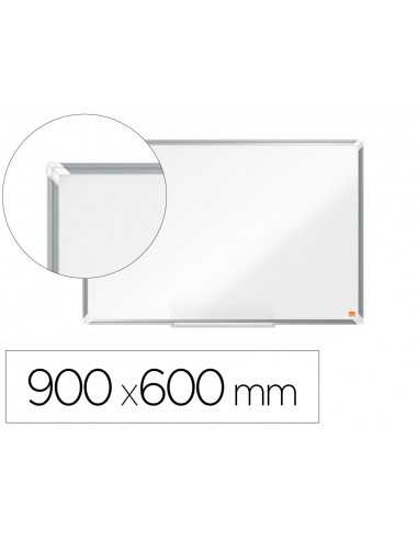 Pizarra blanca nobo premium plus acero lacado magnetica 900x600 mm