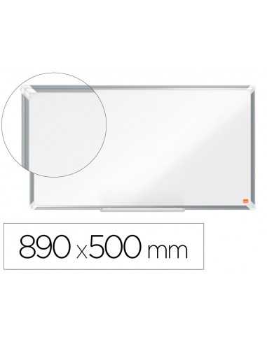 Pizarra blanca nobo premium plus acero lacado formato panoramico 40/' magnetica 890x500 mm