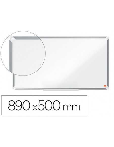 Pizarra blanca nobo premium plus acero lacado formato panoramico 40/' magnetica 890x500 mm