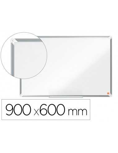 Pizarra blanca nobo premium plus acero vitrificado magnetica 900x600 mm