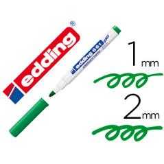 Rotulador edding para pizarra blanca 661 color verde punta redonda 1-2 mm