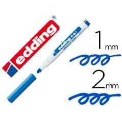 Rotulador edding para pizarra blanca 661 color azul punta redonda 1-2 mm
