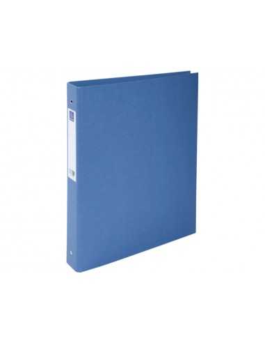 Carpeta de 4 anillas 30 mm redondas exacompta clean safe din a4 carton forrado azul