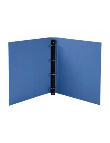 Carpeta de 4 anillas 30 mm redondas exacompta clean safe din a4 carton forrado azul