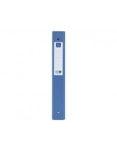 Carpeta de 4 anillas 30 mm redondas exacompta clean safe din a4 carton forrado azul