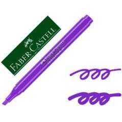 Rotulador faber fluorescente textliner 38 violeta