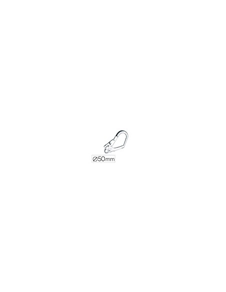 Gancho de seguridad faru acero galvanizado 50 mm